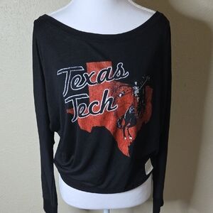 Original Retro Brand Texas Tech Black Long Sleeve Tee